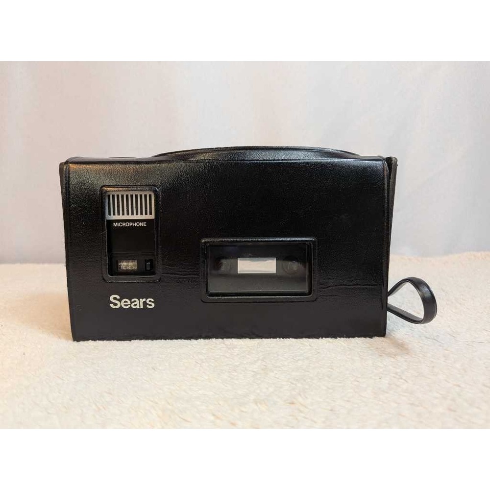 Sears Solid State Cassette Recorder‎ Auto Stop - Portable w/ Case